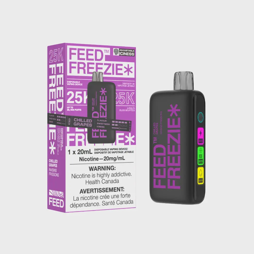 Feed Freezie Disposable Chilled Grapes 20mL 20 mg Upto 25000 Puffs