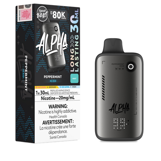 Flavour Beast Alpha Disposable Vape - Peppermint- 80K Puffs - 20mg - 30mL