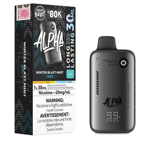Flavour Beast Alpha Disposable Vape - Winter Blast Mint- 80K Puffs - 20mg - 30mL