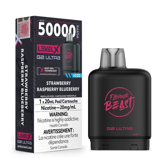Flavour Beast Level X G2 Ultra - Strawberry Raspberry Blueberry Iced
