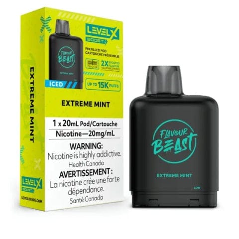 Flavour Beast Level X Iced Pod 20mL Extreme Mint 15000 Puffs