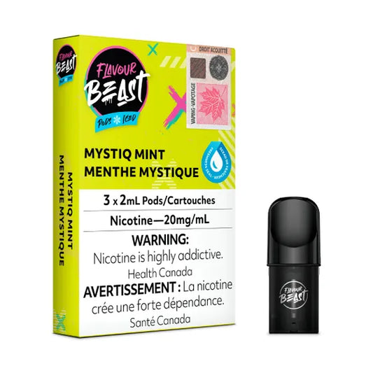 Flavour Beast Mystiq Mint Pods Iced 3 x 2mL 20mg