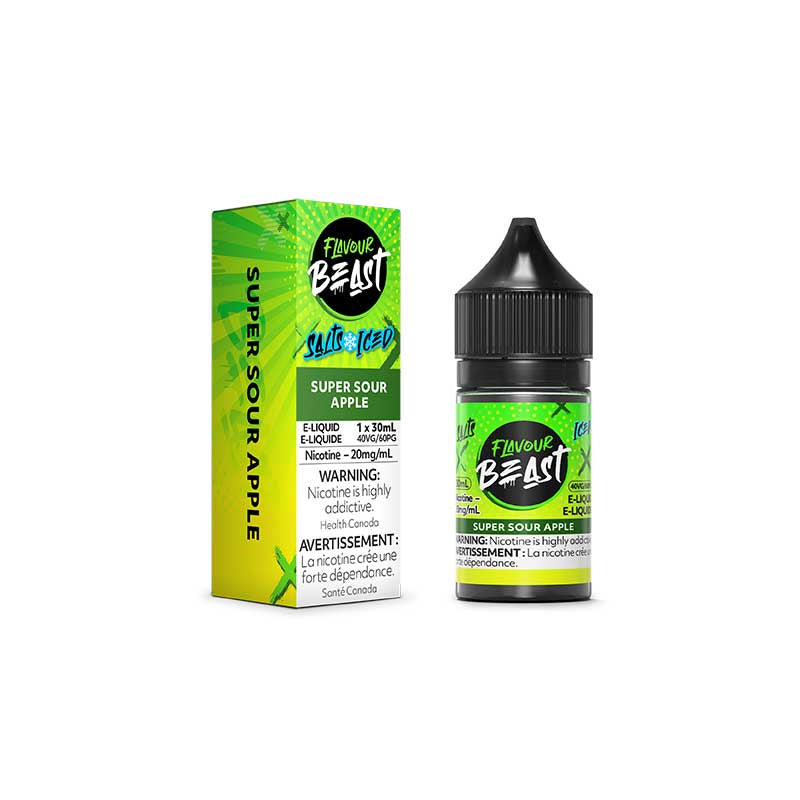 Flavour Beast Salts Iced Super Sour Apple 30mL 20 mg