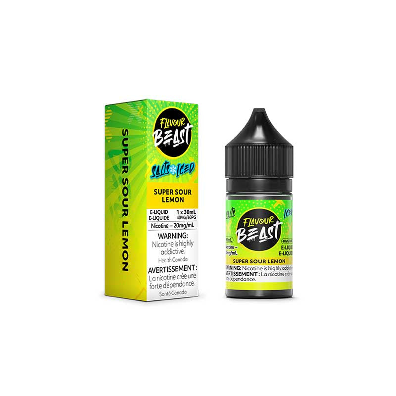 Flavour Beast Salts Iced Super Sour Lemon 30mL 20 mg