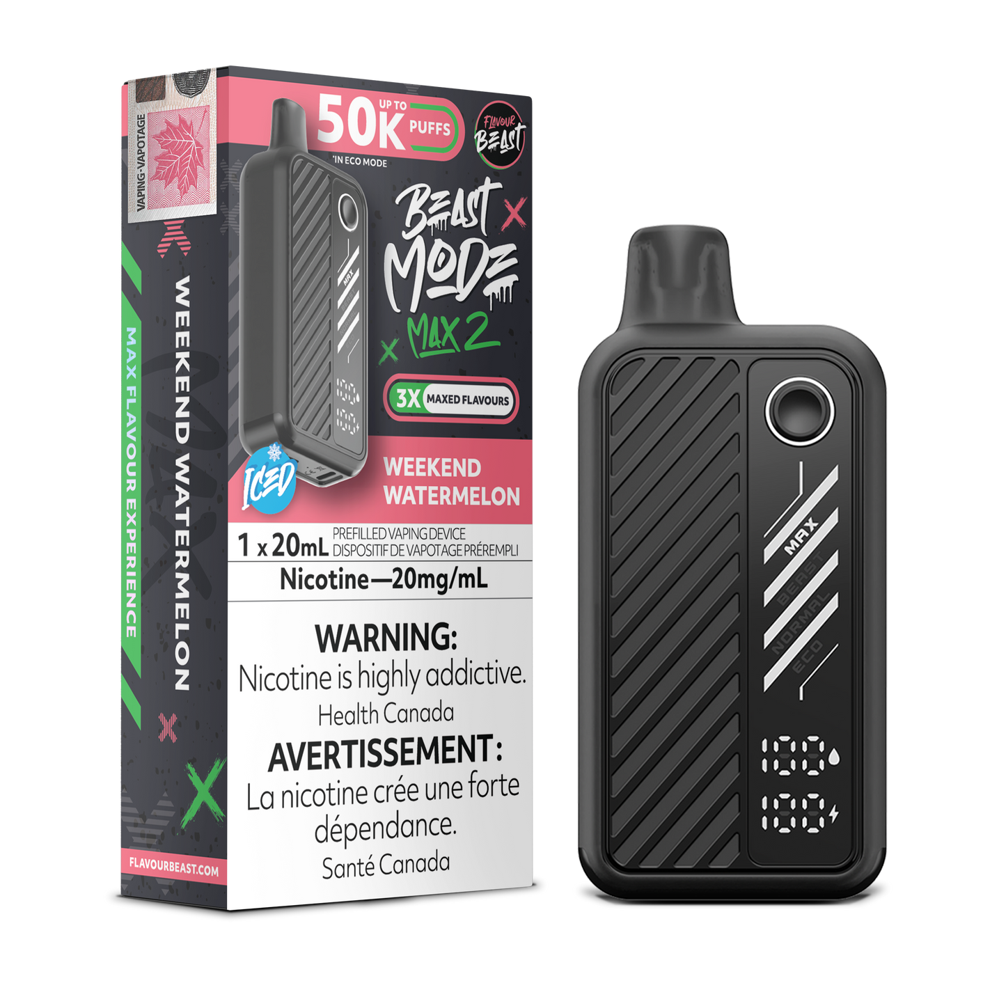 Flavour Beast Beast Mode Max 2- Weekend Watermelon
