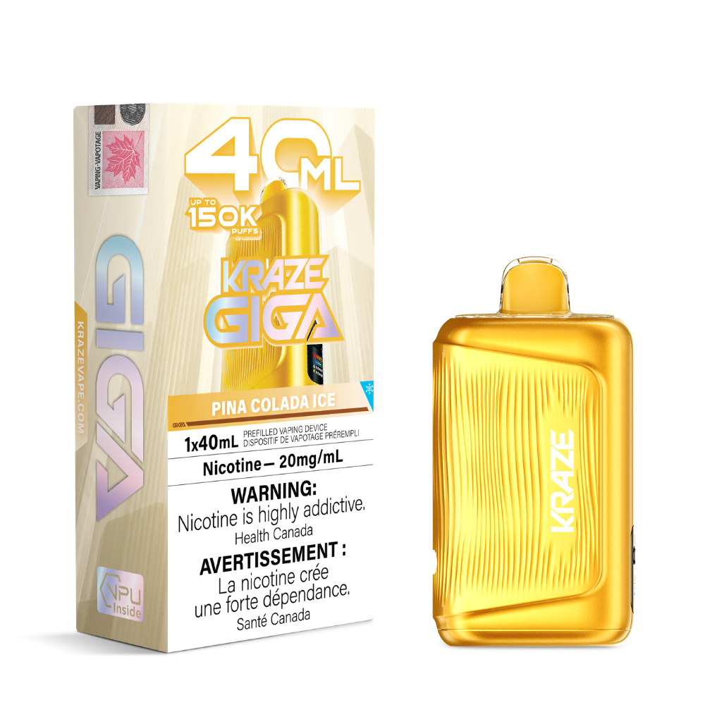 Kraze Giga Disposable Vape - 150k Puffs - 20mg - 40ml