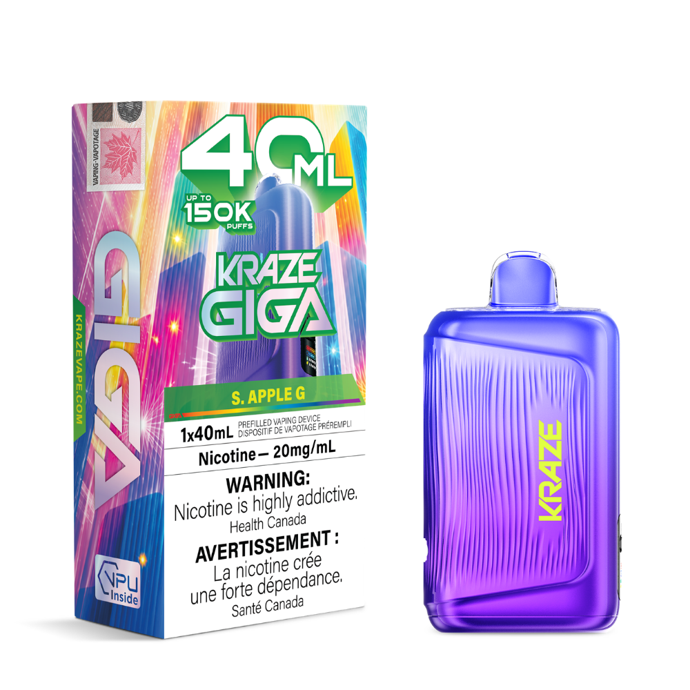 Kraze Giga Disposable Vape - 150k Puffs - 20mg - 40ml