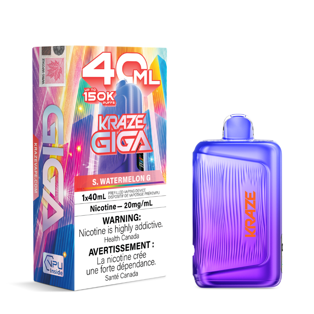 Kraze Giga Disposable Vape - 150k Puffs - 20mg - 40ml
