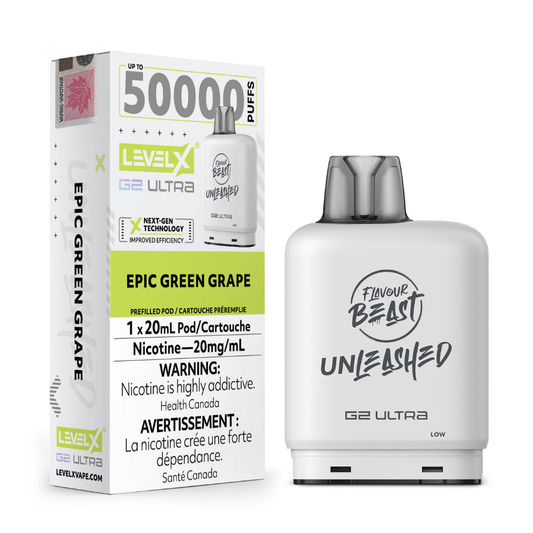 Flavour Beast Unleashed Level X G2 Ultra 50K- Epic Green Grape