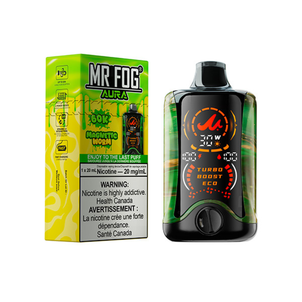 Mr Fog Aura 60K Disposable Vape - Magnetic Worm