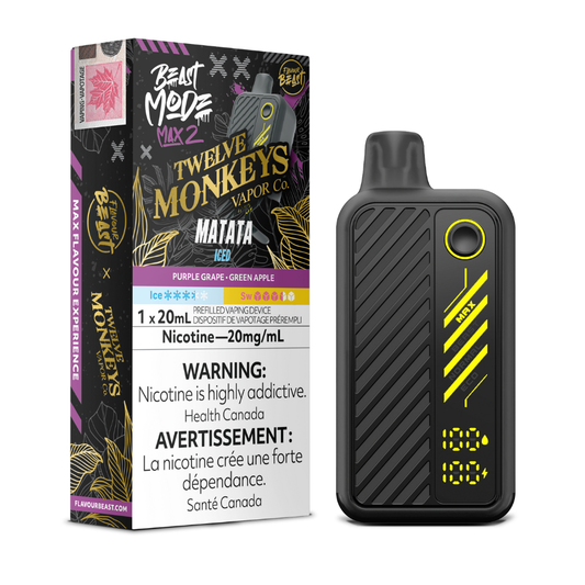 Flavour Beast Mode Max 2 X Twelve Monkeys Disposable Vape - Matata Iced