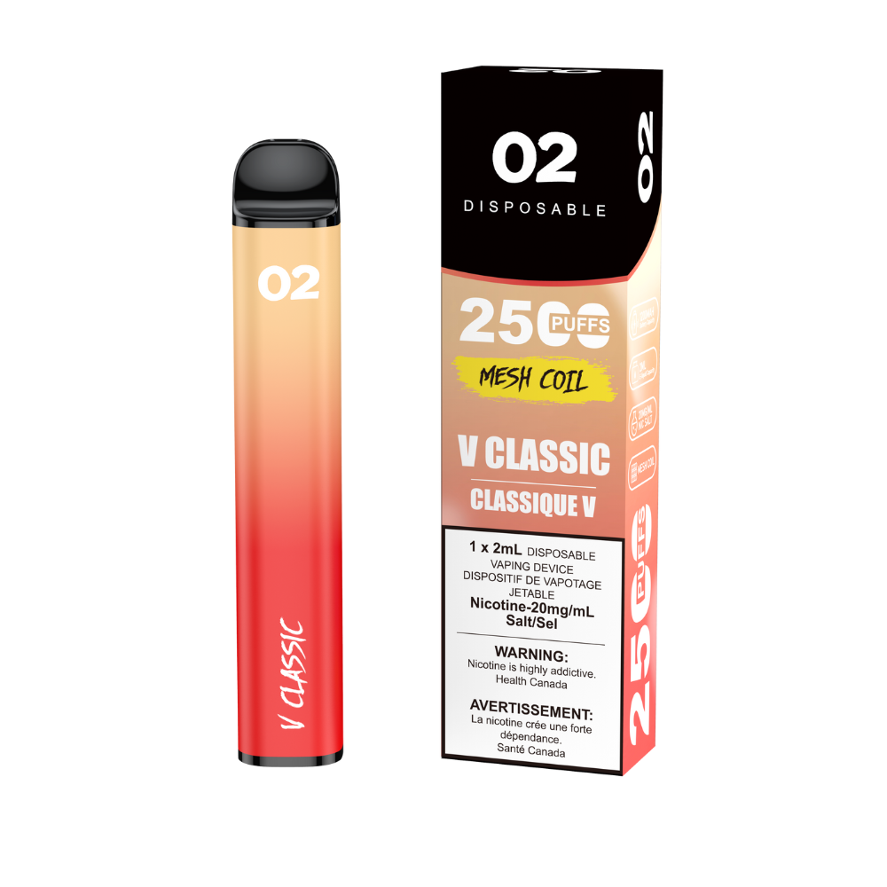 O2 2500 Puffs Disposable Vape - V Classic