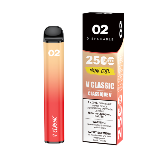 O2 2500 Puffs Disposable Vape - V Classic