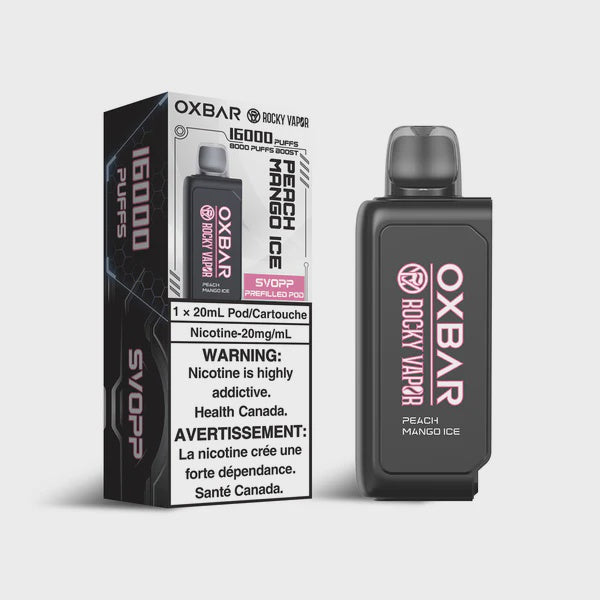 Oxbar Svopp 20mL Peach Mango Ice 16000 puffs Pod 20mg