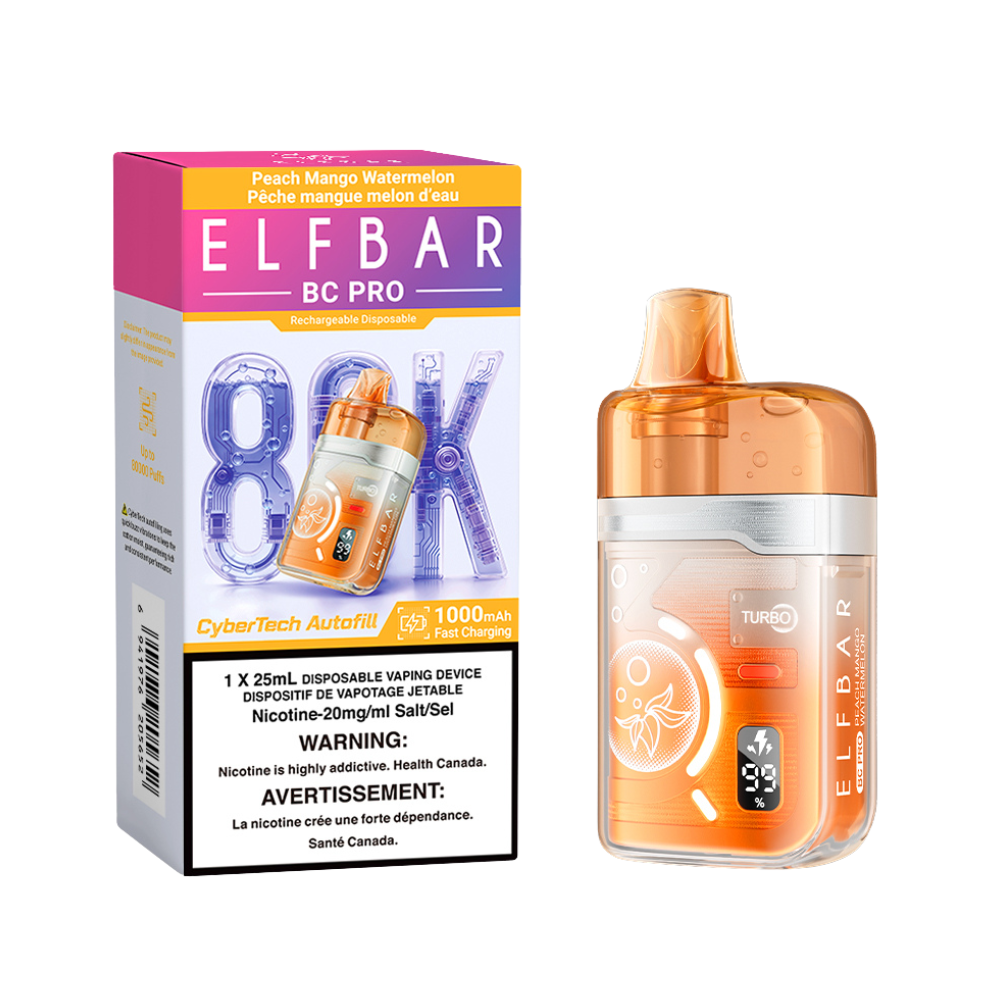 Elf Bar BC Pro 80K Disposable Vape - Peach Mango Watermelon