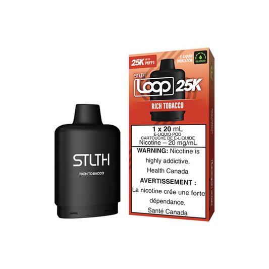 STLTH 25k Loop Pre-filled Vape Pod - Rich Tobacco