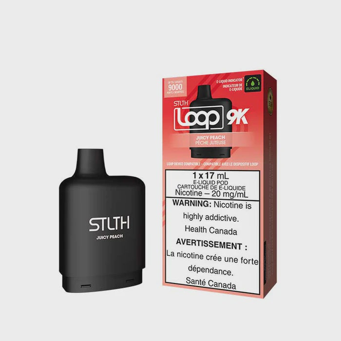 Stlth Loop 9k Pod Juicy Peach 17mL 20mg