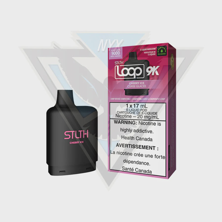 Stlth Loop 9k Pod Cherry Ice 17ml 20mg