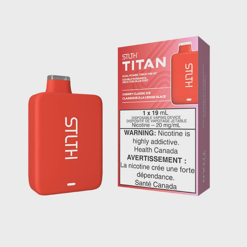 STLTH Titan Disposable Cherry Classic Ice 10000 Puffs 20mg