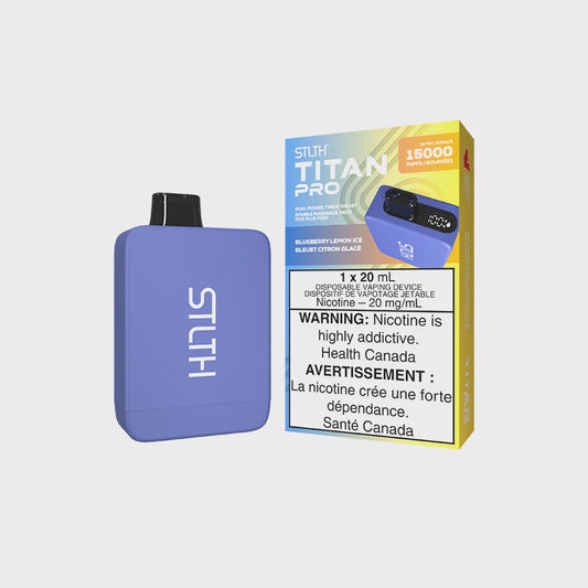 STLTH Titan Pro 20mL Disposable Blueberry Lemon Ice Upto 15000 Puffs 20mg