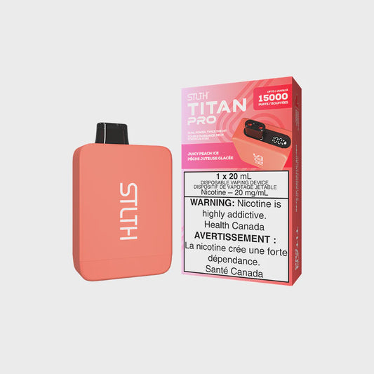 STLTH Titan Pro Disposable Juicy Peach Ice  15000 Puffs 20mg