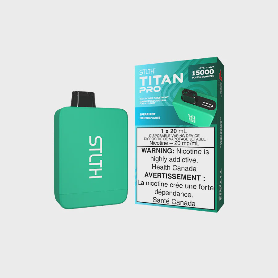 STLTH Titan Pro Disposable Spearmint 15000 Puffs 20mg