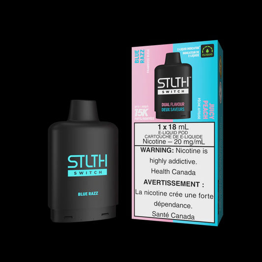 Stlth Switch Blue Razz | Juicy Peach 15000 20mg 18mL