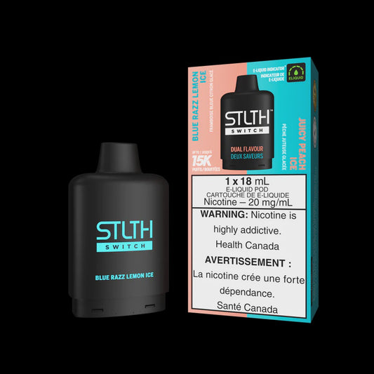 Stlth Switch Blue Razz Lemon Ice | Juicy Peach Ice 15000 20mg 18mL