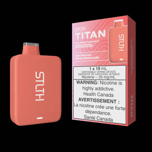 STLTH Titan Disposable Juicy Peach Ice 10000 Puffs 20mg
