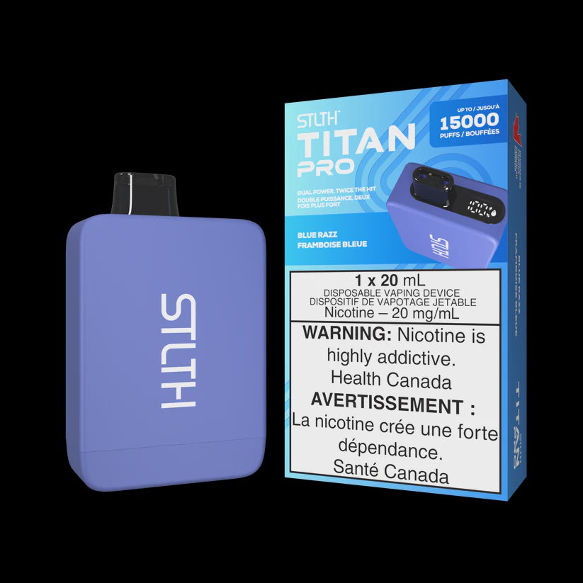 STLTH Titan Pro Disposable Blue Razz 15000 Puffs 20mg