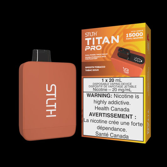 STLTH Titan Pro Disposable Smooth Tobacco 15000 Puffs 20mg