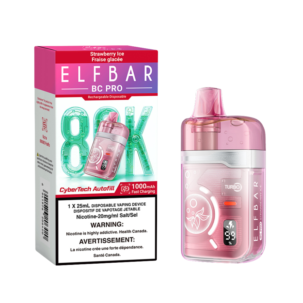 Elf Bar BC Pro 80K Disposable Vape - Strawberry Ice