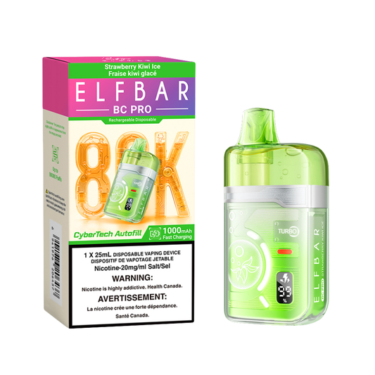 Elf Bar BC Pro 80K Disposable Vape - Strawberry Kiwi Ice