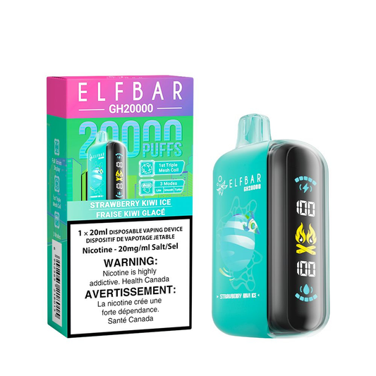 Elf Bar GH20000 Disposable Vape - Strawberry Kiwi Ice (20mL)