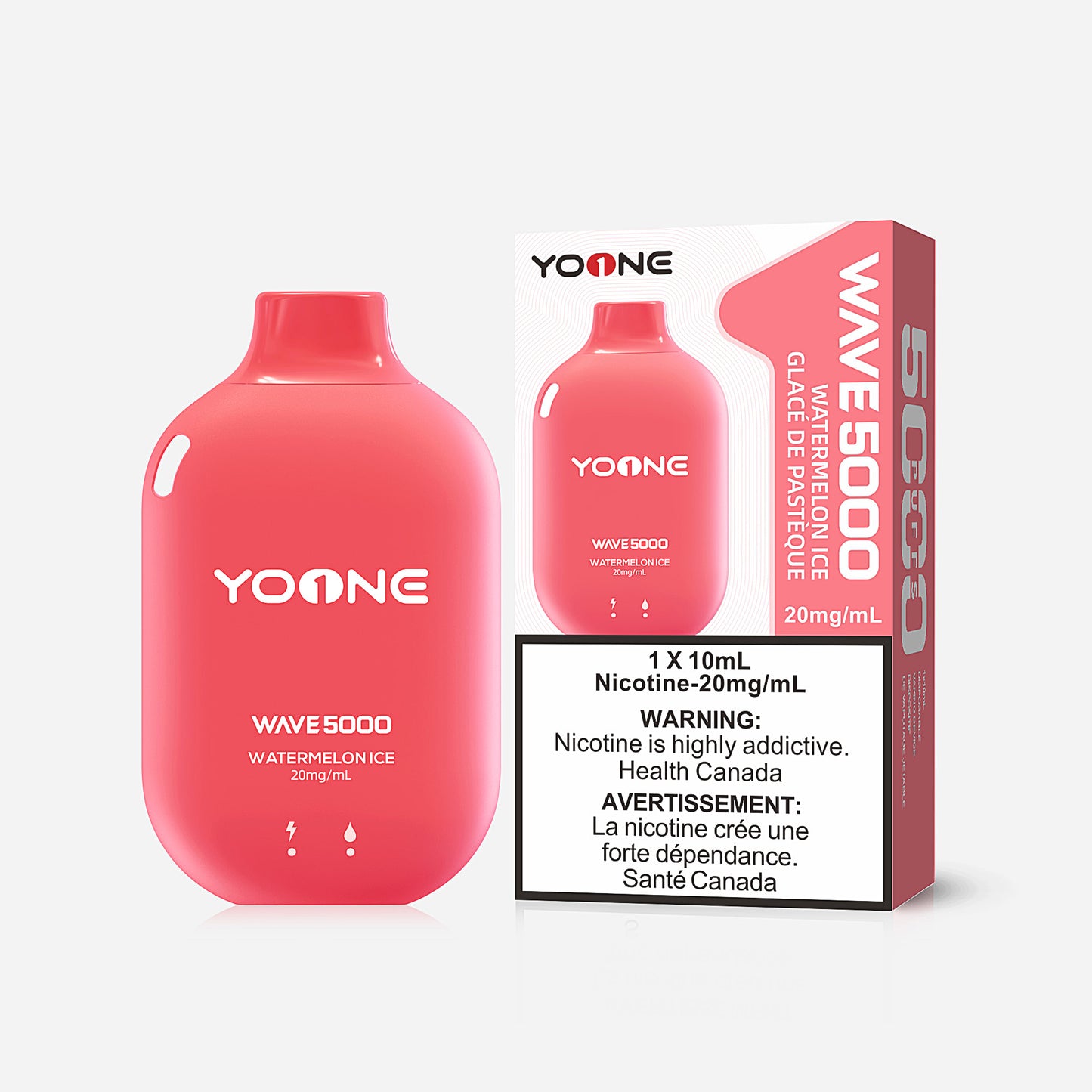 YOONE Watermelon Ice 10mL 5000 Puffs 20 mg