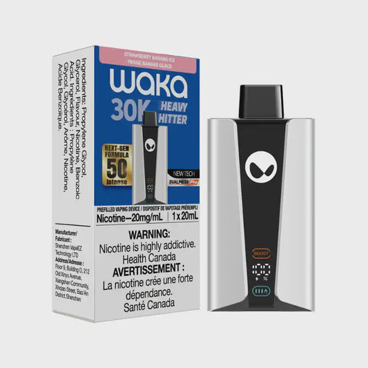 Waka Heavy Hitter Strawberry Banana Ice Up To 30K Puffs 20mL 20mg