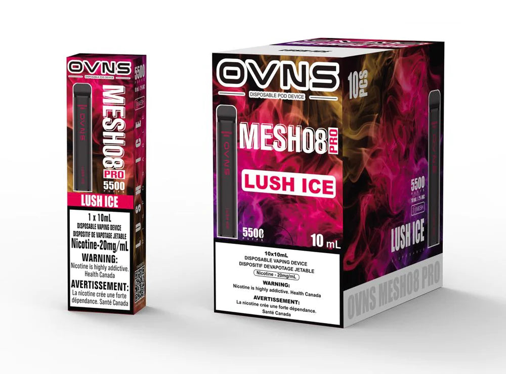 OVNS MESH08 PRO Lush Ice 10mL 20mg 5500 Puffs