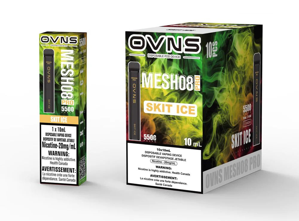 OVNS MESH08 PRO Skit Ice 10mL 20mg 5500 Puffs