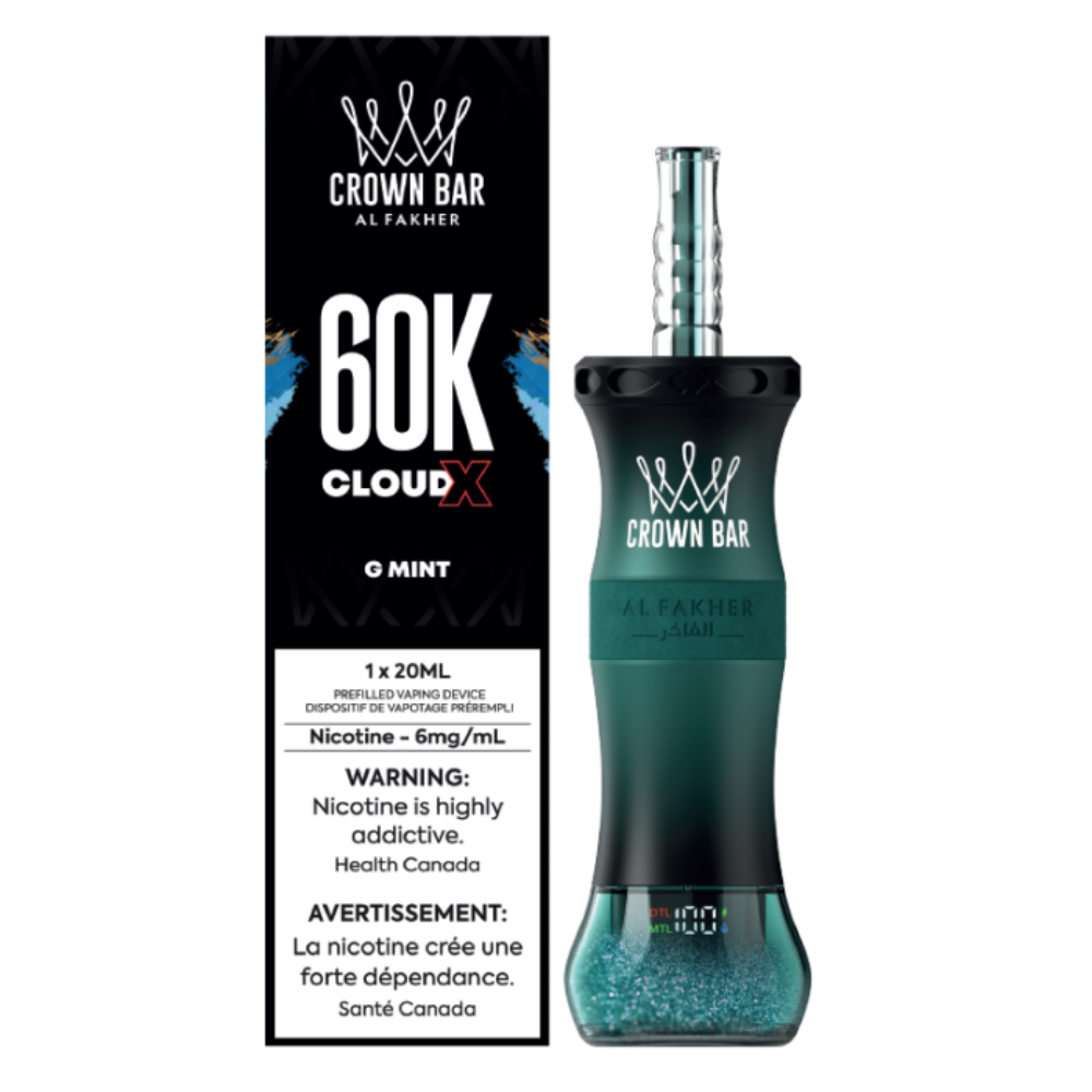 Al Fakher Crown Bar Cloud X 60k Disposable Vape - 60K Puffs - 6mg - 20ml