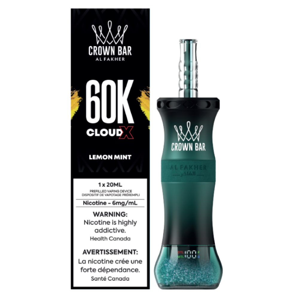 Al Fakher Crown Bar Cloud X 60k Disposable Vape - 60K Puffs - 6mg - 20ml