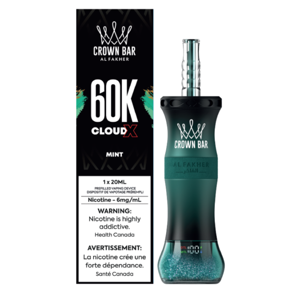 Al Fakher Crown Bar Cloud X 60k Disposable Vape - 60K Puffs - 6mg - 20ml