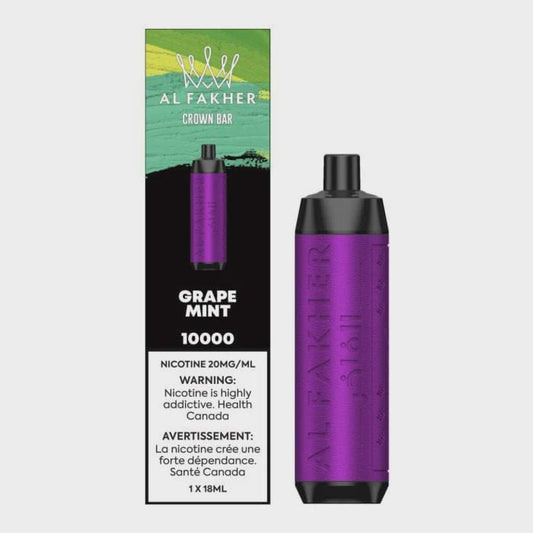 Al Fakher Crown Bar Grape Mint 18mL 20mg 10000 Puffs