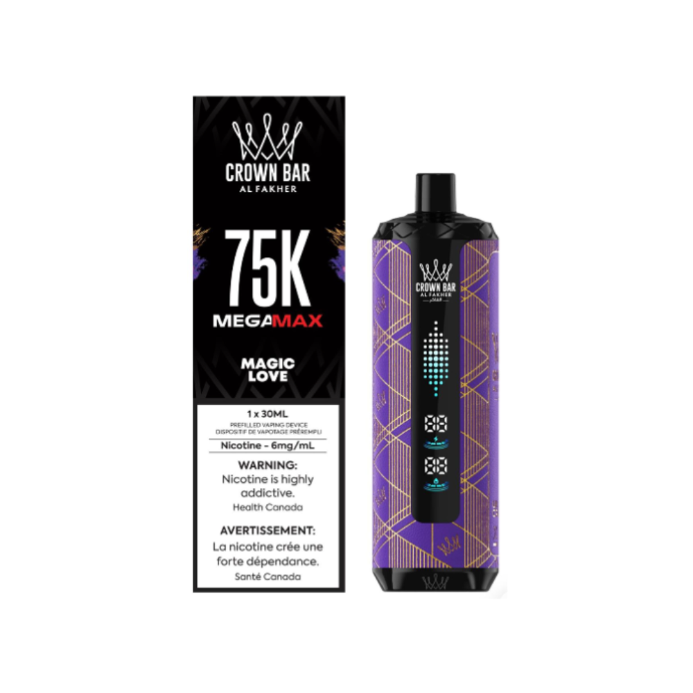 Al Fakher Crown Bar Mega Max 75k Disposable Vape - Magic Love