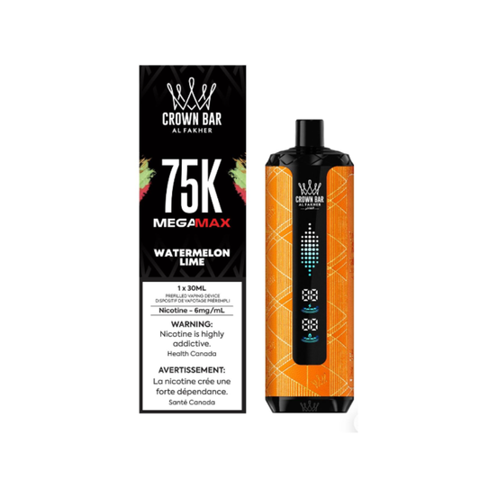 Al Fakher Crown Bar Mega Max 75k Disposable Vape - Watermelon Lime