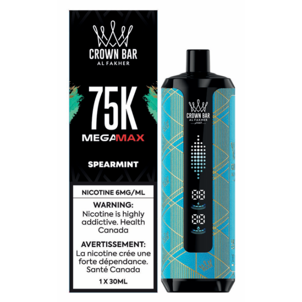 Al Fakher Crown Bar Mega Max 75k Disposable Vape - Spearmint