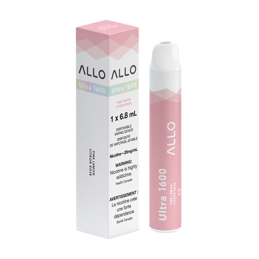 ALLO Ultra 1600 Pink Lemon 6mL 1600 Puffs 20mg