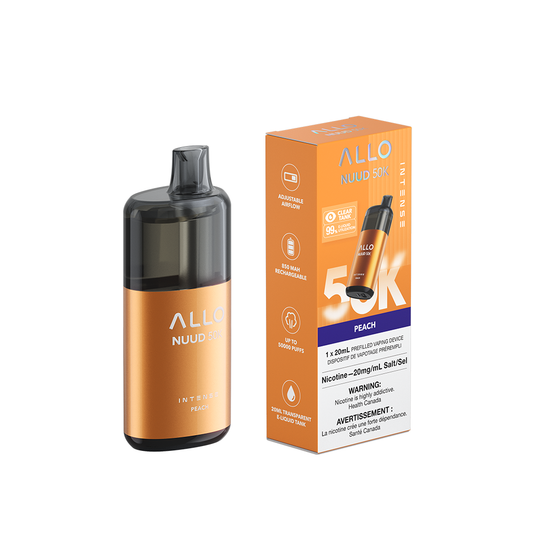 Allo Intense Nuud 50K Disposable Vape - Peach (20mL)