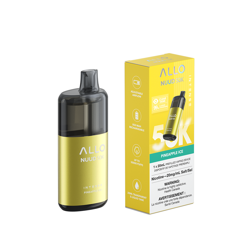 Allo Intense Nuud 50K Disposable Vape - Pineapple Ice (20mL)