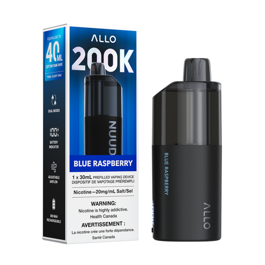 ALLO NUUD 200K Disposable Vape - Blue Raspberry (30mL)