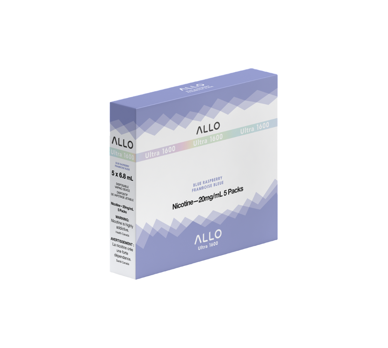 ALLO Ultra 1600 Blue Raspberry 6mL 1600 Puffs 20mg